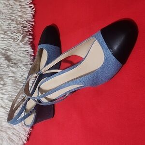 Gap Denim Slingback Heels